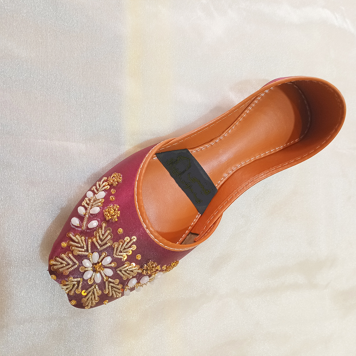 Handmade Leather Khussa | Handcrafted Embroidery | Elegant Women's Khussa for Eid, Parties, and Casual Functions | High-Quality Durability | Available in Multiple Sizes